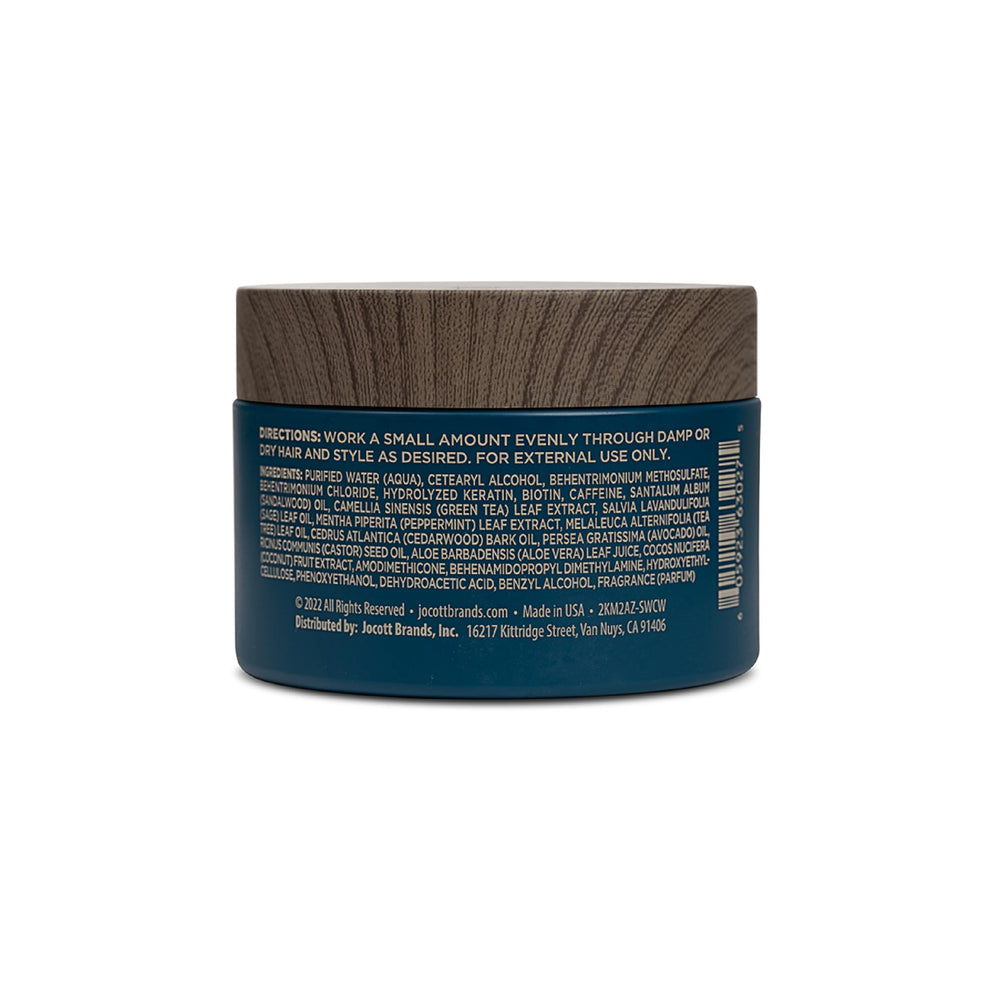 Blackstone pomade matte finish on hair demonstrates flexible hold without shine.