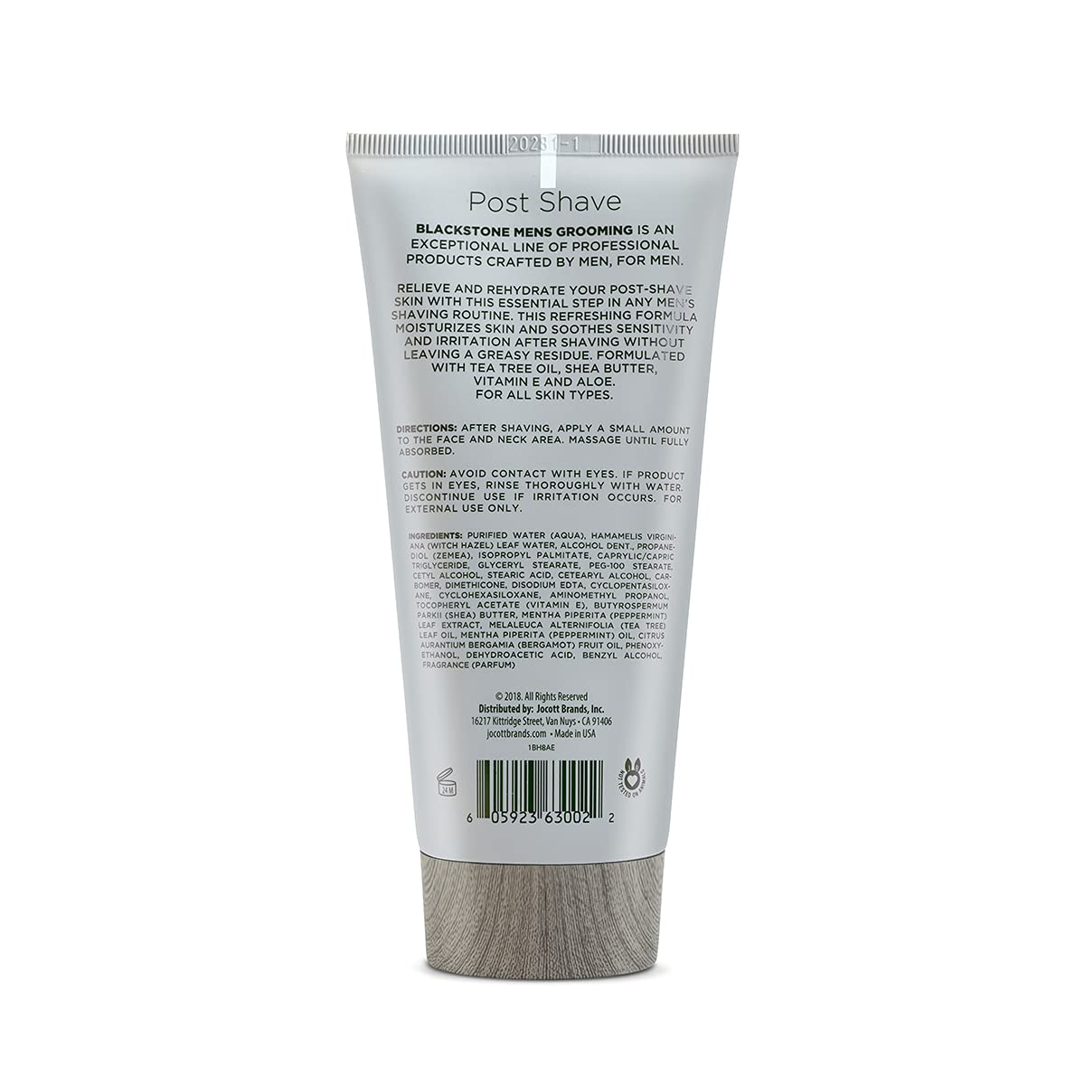 Blackstone post-shave moisturizer tea-tree-oil-essence provides refreshing, clean feel after shaving.