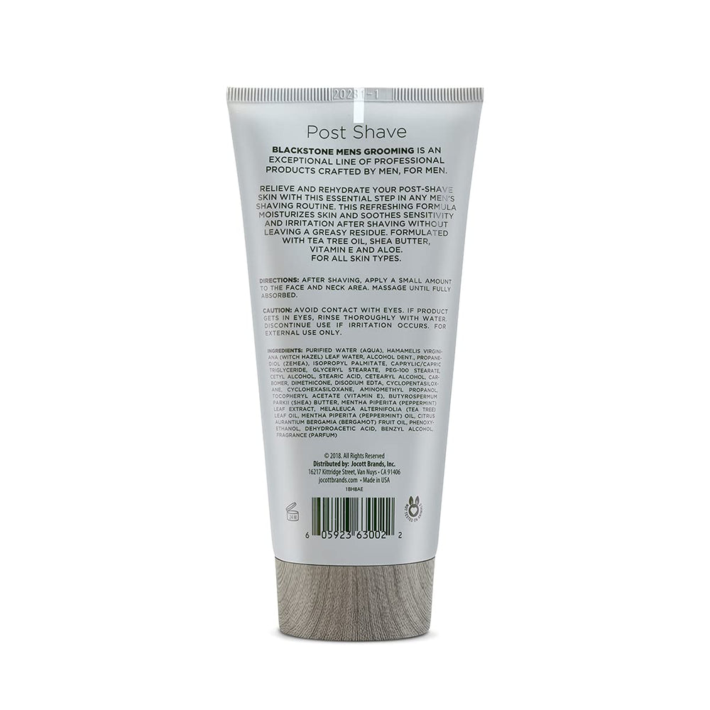 Blackstone post-shave moisturizer tea-tree-oil-essence provides refreshing, clean feel after shaving.