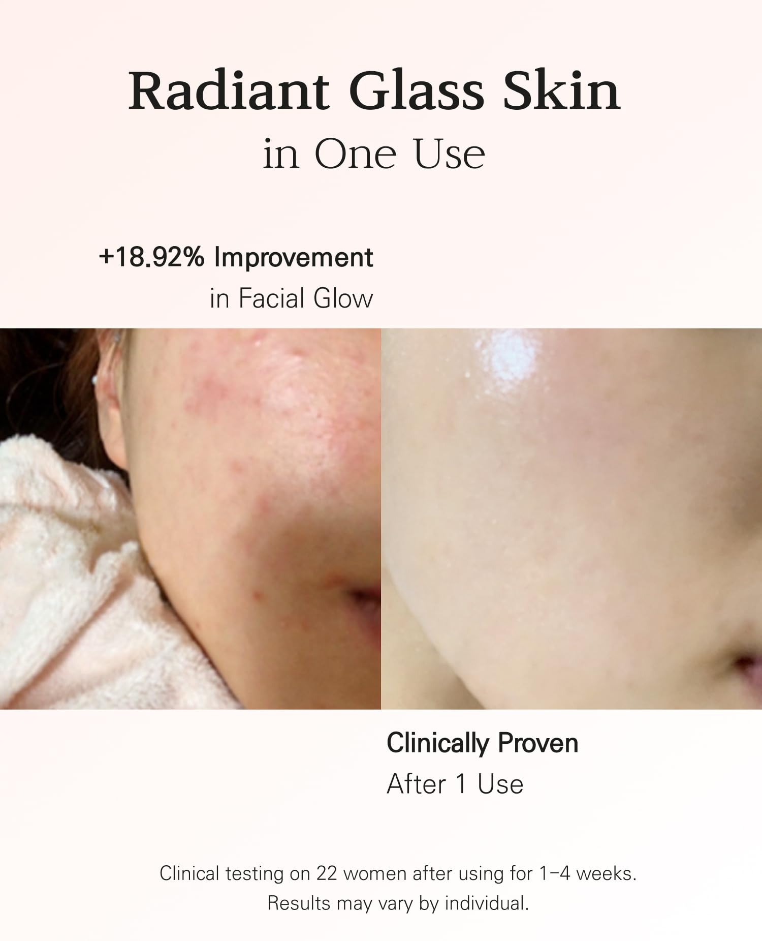 BLANC DUBU Nuborn Cell Blanc Power Ampoule being applied for fast-absorbing hydration