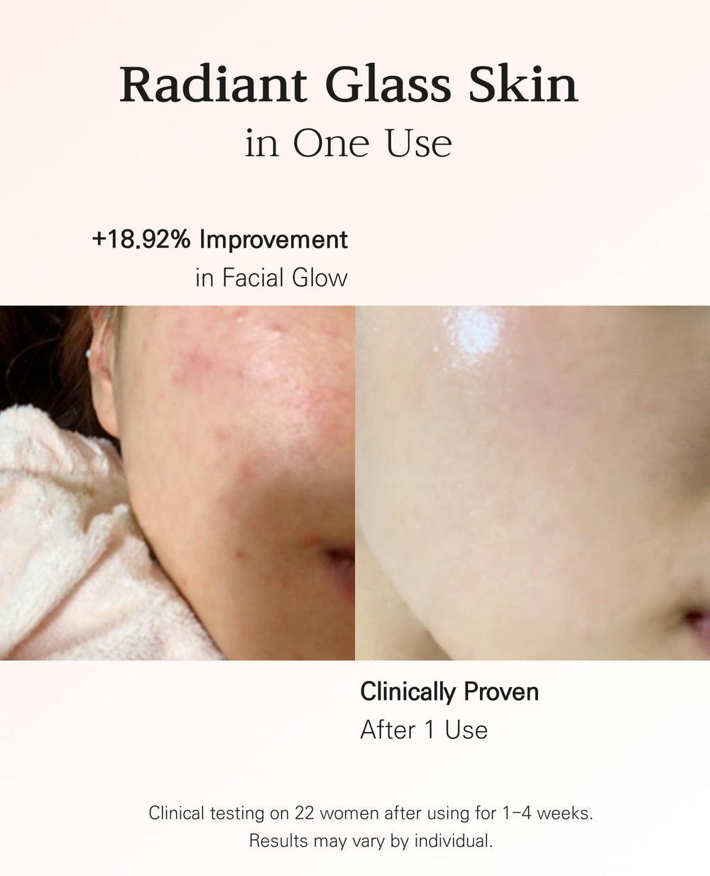 BLANC DUBU Nuborn Cell Blanc Power Ampoule being applied for fast-absorbing hydration