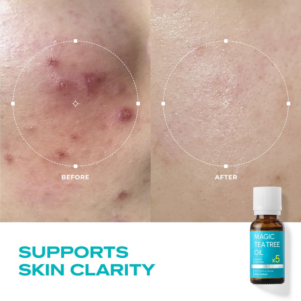 BLANC NATURE Australian tea tree origin highlights soothing, refreshing benefits