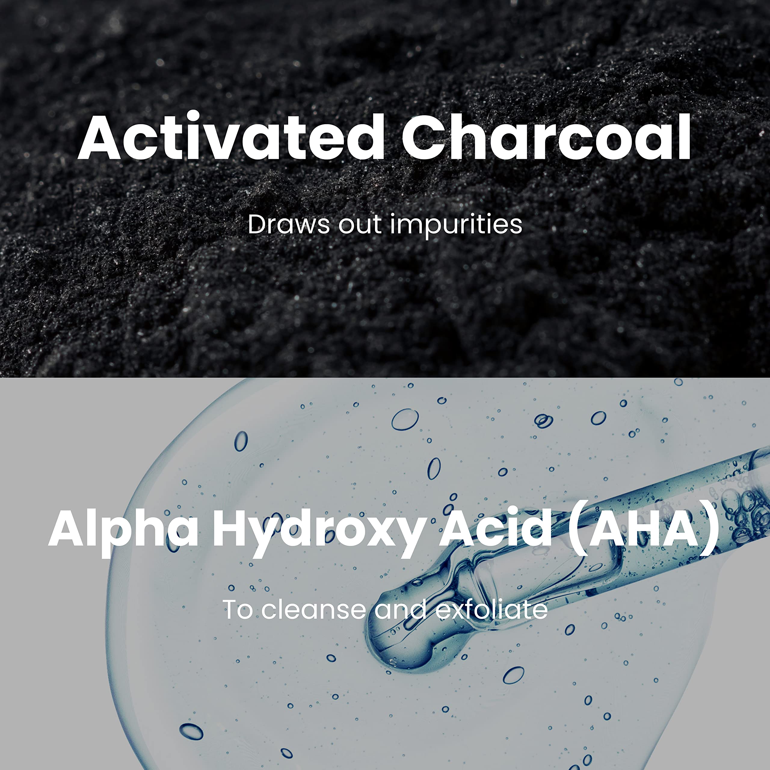 BLAQ charcoal wipes with aloe vera soothe during cleansing.