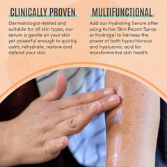 BLDG ACTIVE Ceramides Niacinamide ingredients close-up highlighting soothing, barrier-supporting formula.