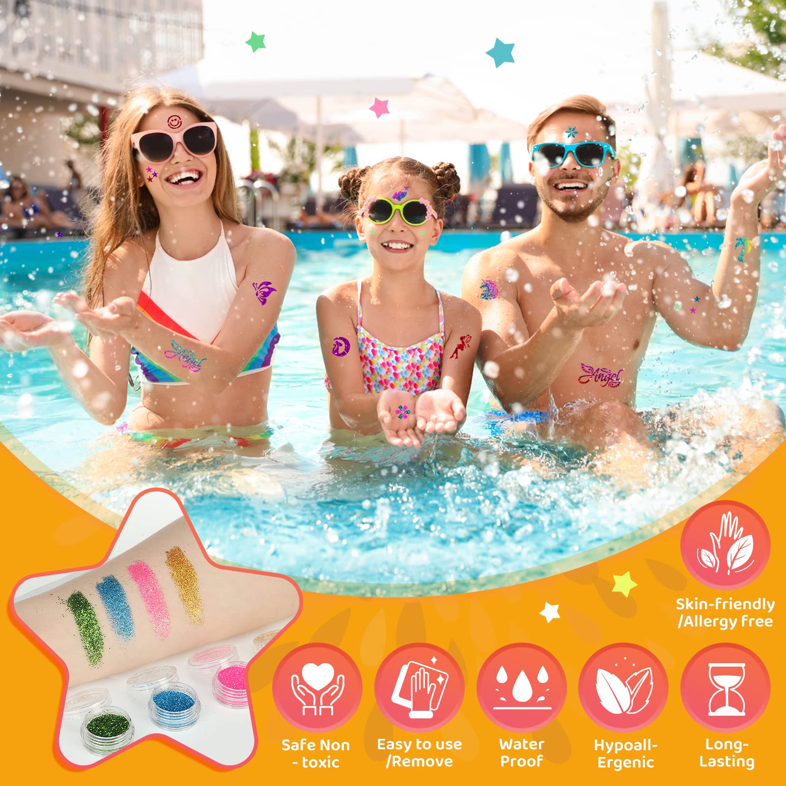 Bledras 147 tattoo stencils offer easy designs for quick, eye-catching looks.