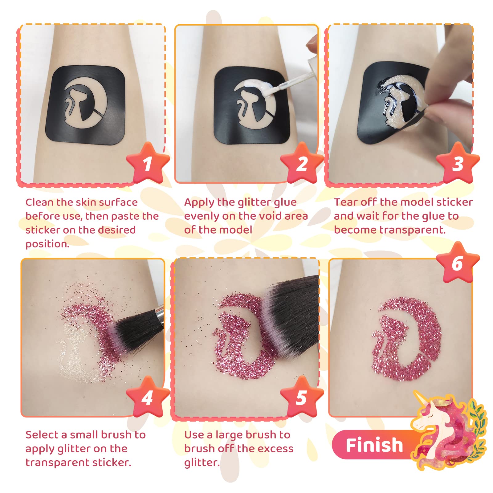 Bledras finished tattoo ideas show versatile uses for face, body, nails, and crafts.