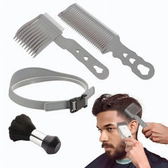 Blend Friend Fade Comb Set ergonomic handle reduces hand fatigue during trimming sessions.