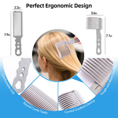 Blend Friend Fade Comb Set neck duster brush cleans neck hair gently with soft fibers.