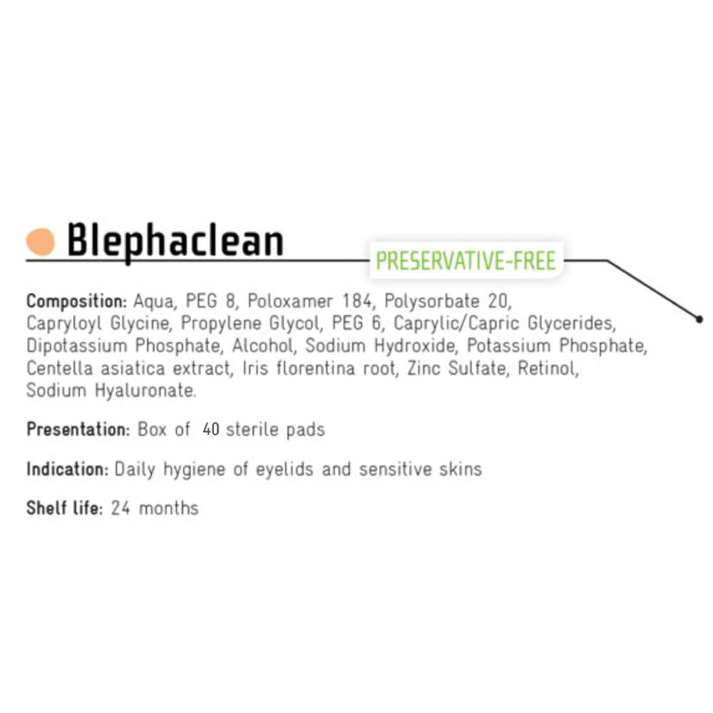 Blephaclean pouch for eyelid wipes enables easy-use on-the-go eyelid care.