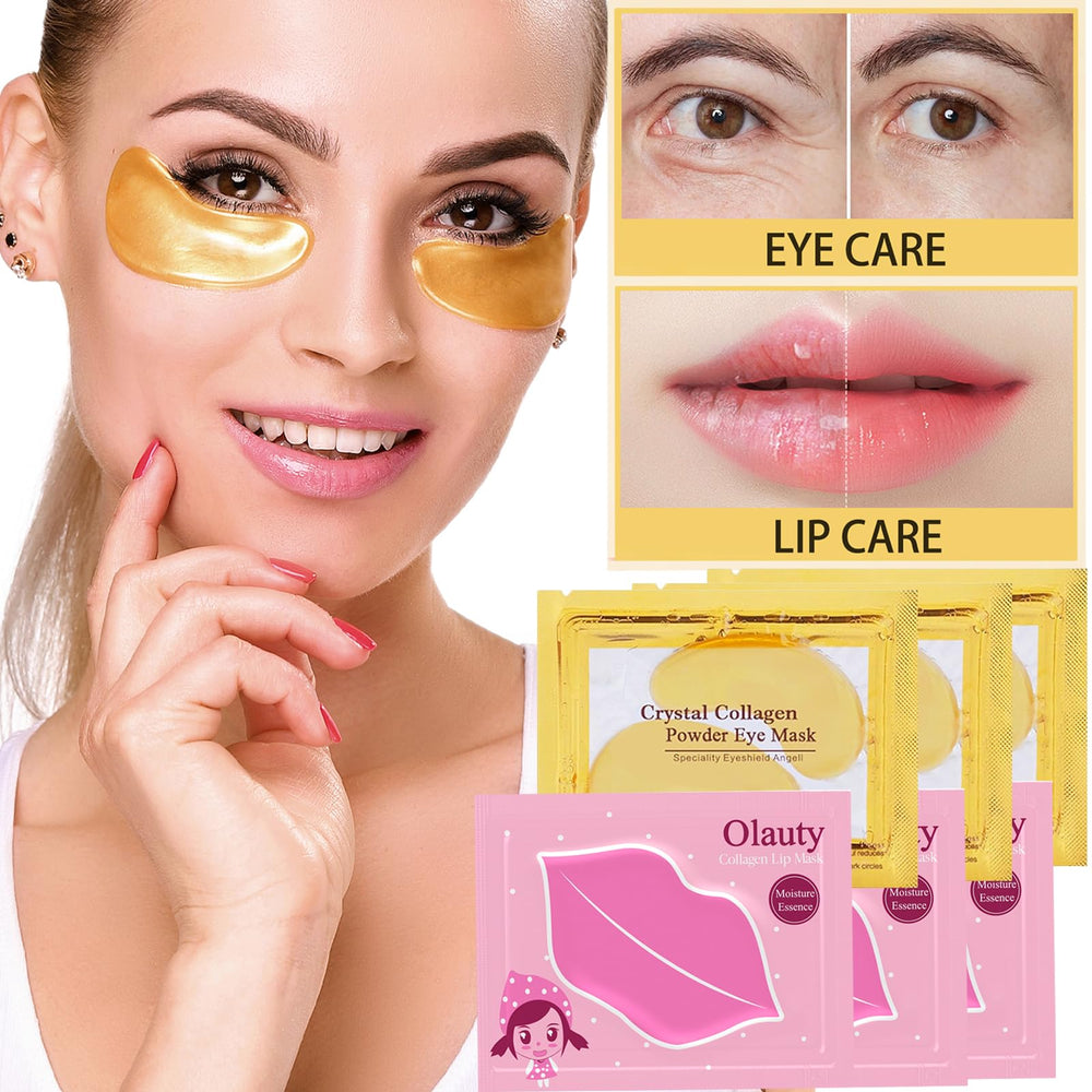 BliBling crystal collagen lip masks in set for nourishing lip care.