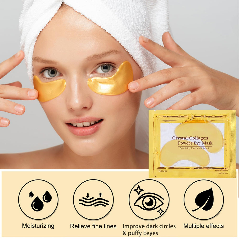 BliBling under-eye patch in use for deep hydration and refresh.