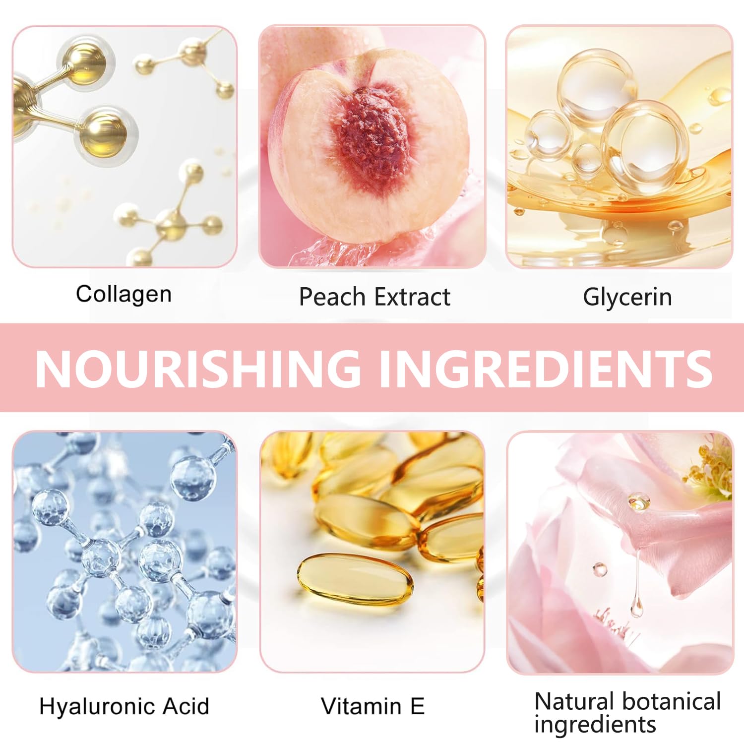 BliBling peach extract formula nourishes skin with light aroma