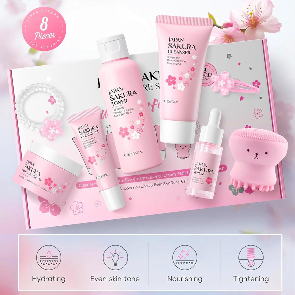 BliBling Cherry Blossom serum dropper delivering lightweight hydration.