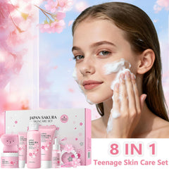 BliBling Cherry Blossom toner bottle balancing moisture and oil.
