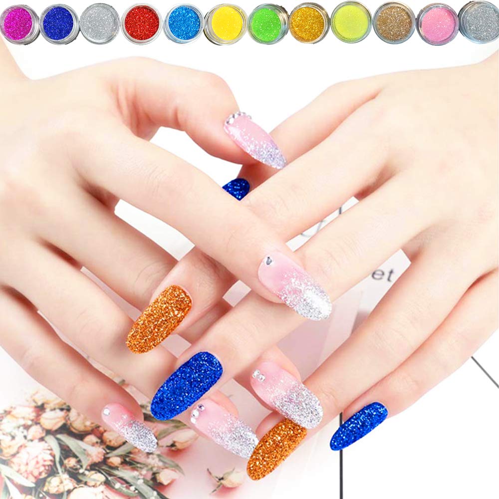 BLIFF acrylic nail kit beginners glitter accents collection ready to use.
