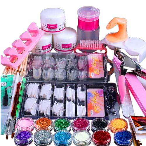 BLIFF acrylic nail kit glitter powder collection for at-home sparkle.