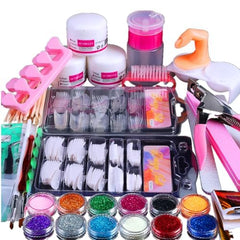 BLIFF acrylic nail kit glitter powder collection for at-home sparkle.