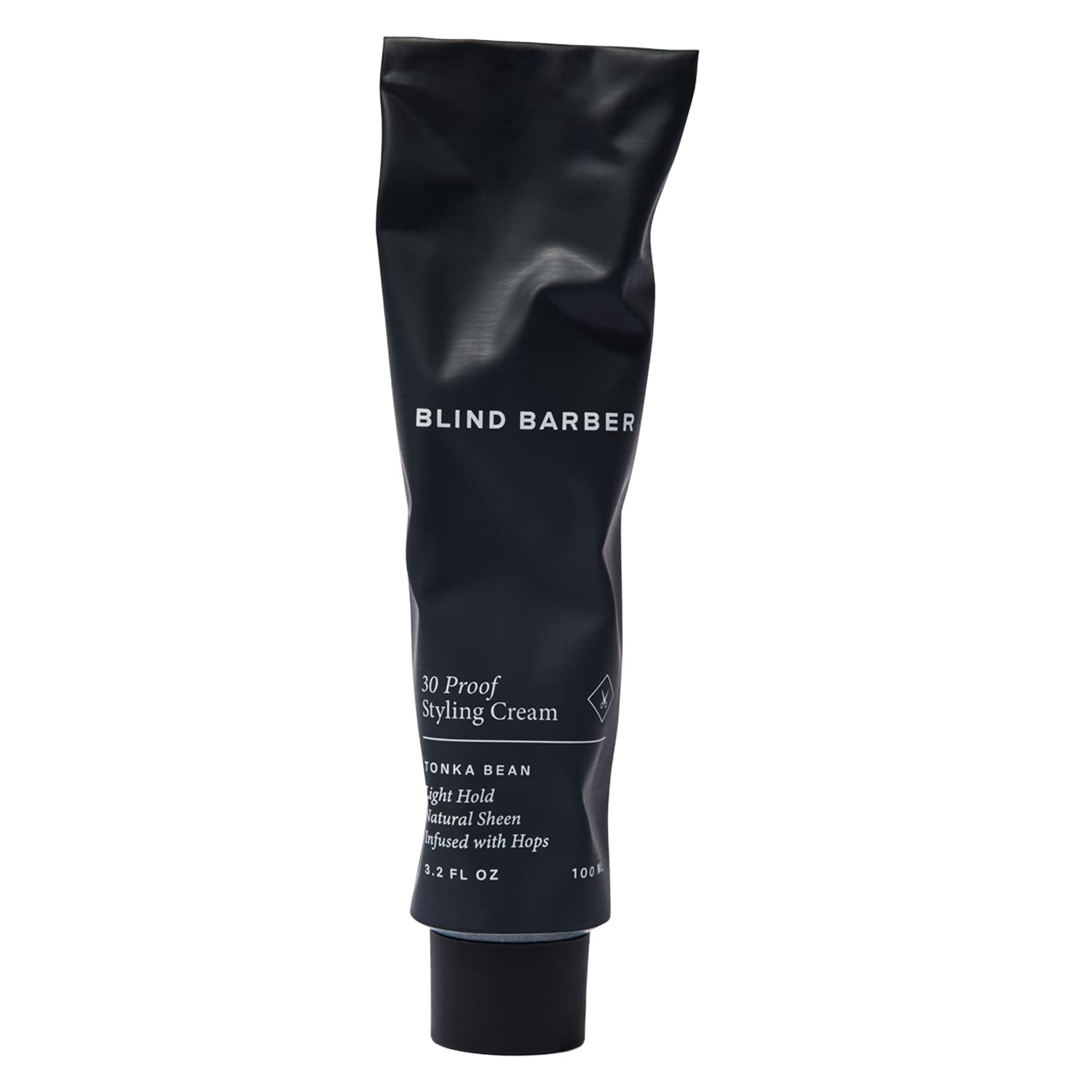 Blind Barber 30 Proof Hair Cream bottle shows clean label for easy daily styling