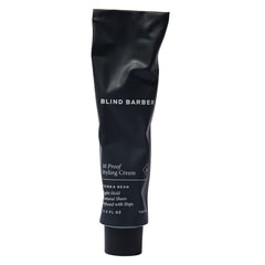 Blind Barber 30 Proof Hair Cream bottle shows clean label for easy daily styling