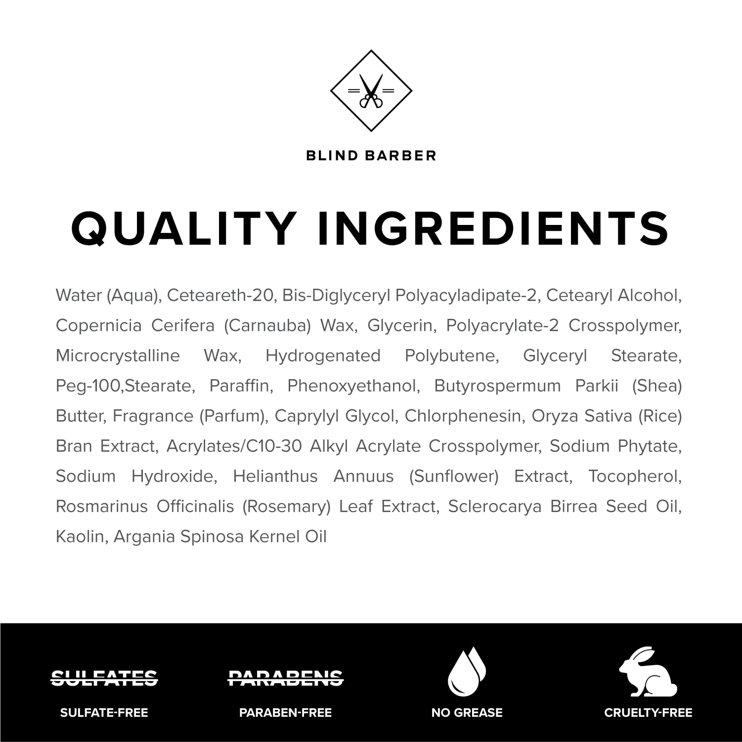 Men styling with Blind Barber Bryce Harper Hair Clay for matte control.