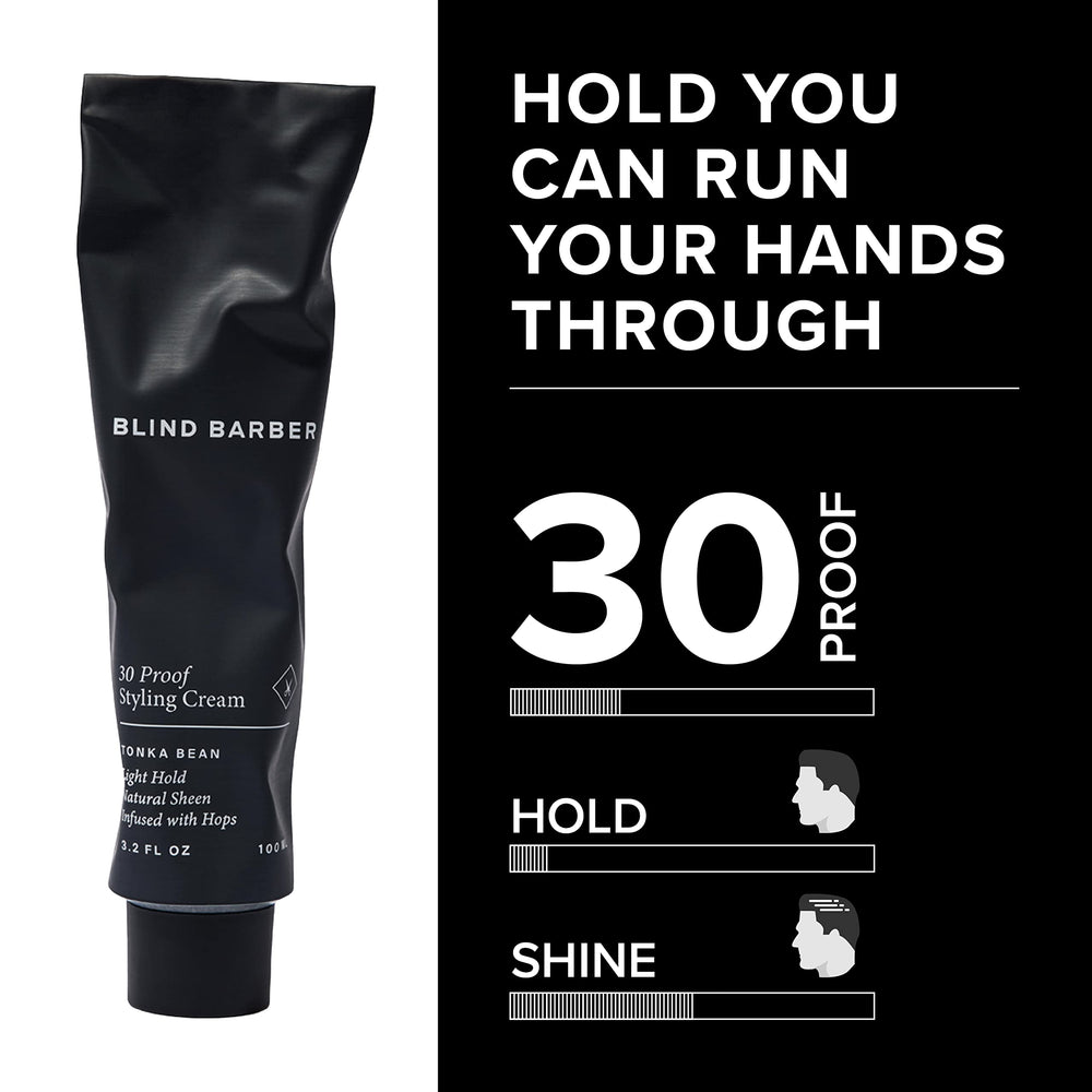 Blind Barber tonka bean scent close-up on bottle