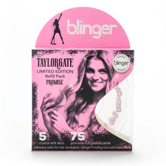 Blinger hair-safe adhesive enables quick, safe application and removal.