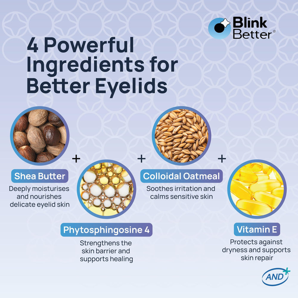 BlinkBetter BetterLids gentle-glide applicator over the eyelid area