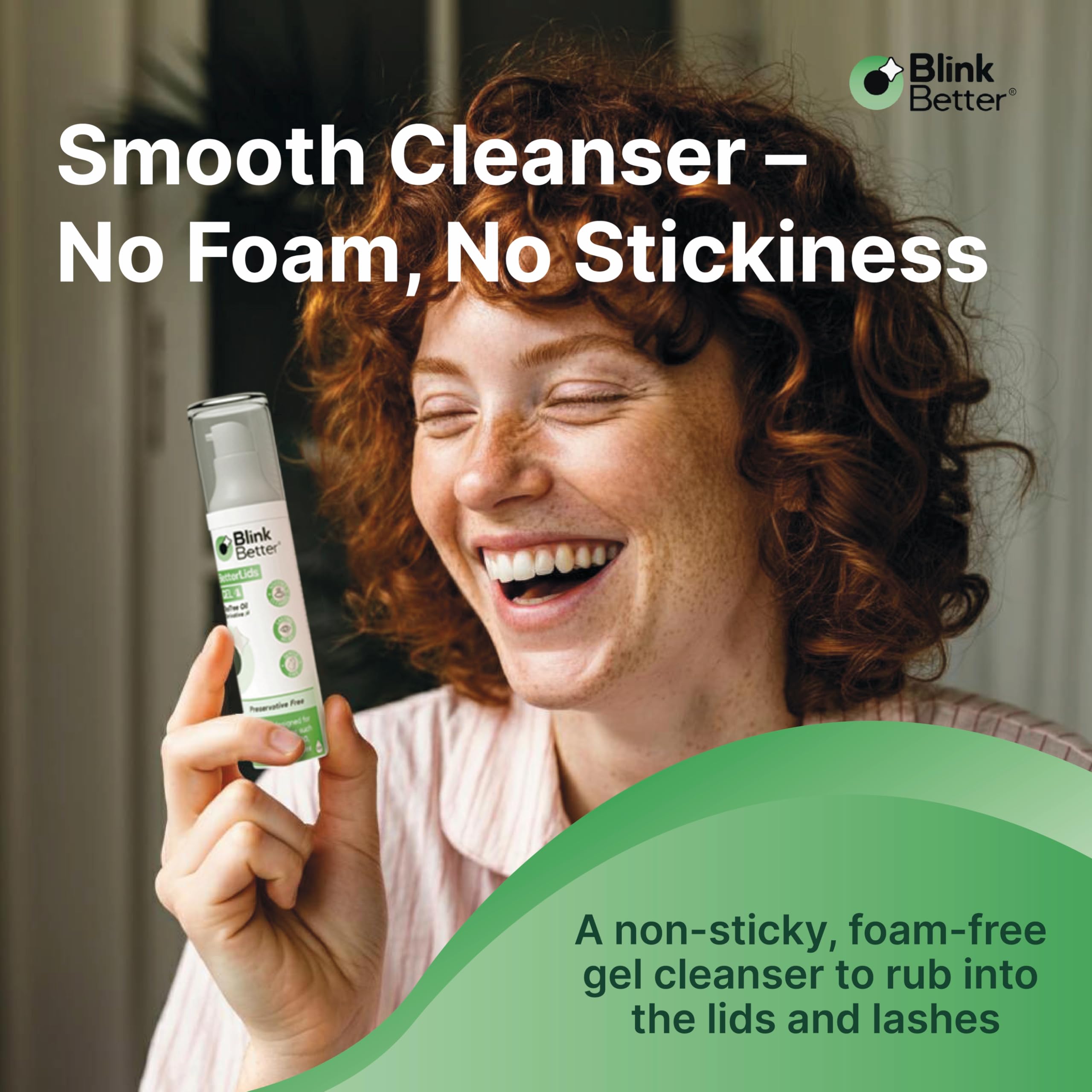 BlinkBetter BetterLids Gel featuring Tea Tree derivative for refreshing eyelids