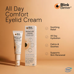 BlinkBetter Restore ceramide lipids graphic emphasizing barrier support and moisture retention.