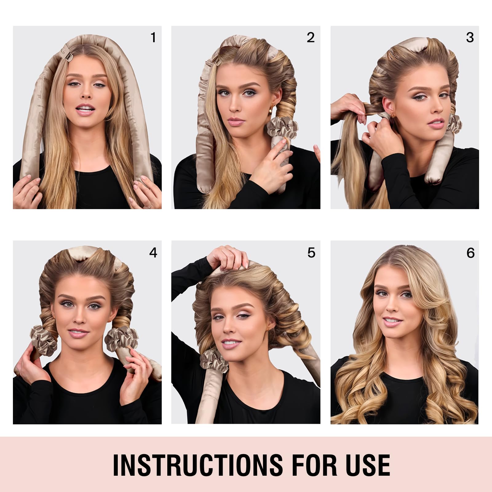 BLINKEEN Jumbo Heatless Curler packaging shows complete kit.
