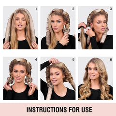 BLINKEEN overnight curls setup shown for soft waves without heat
