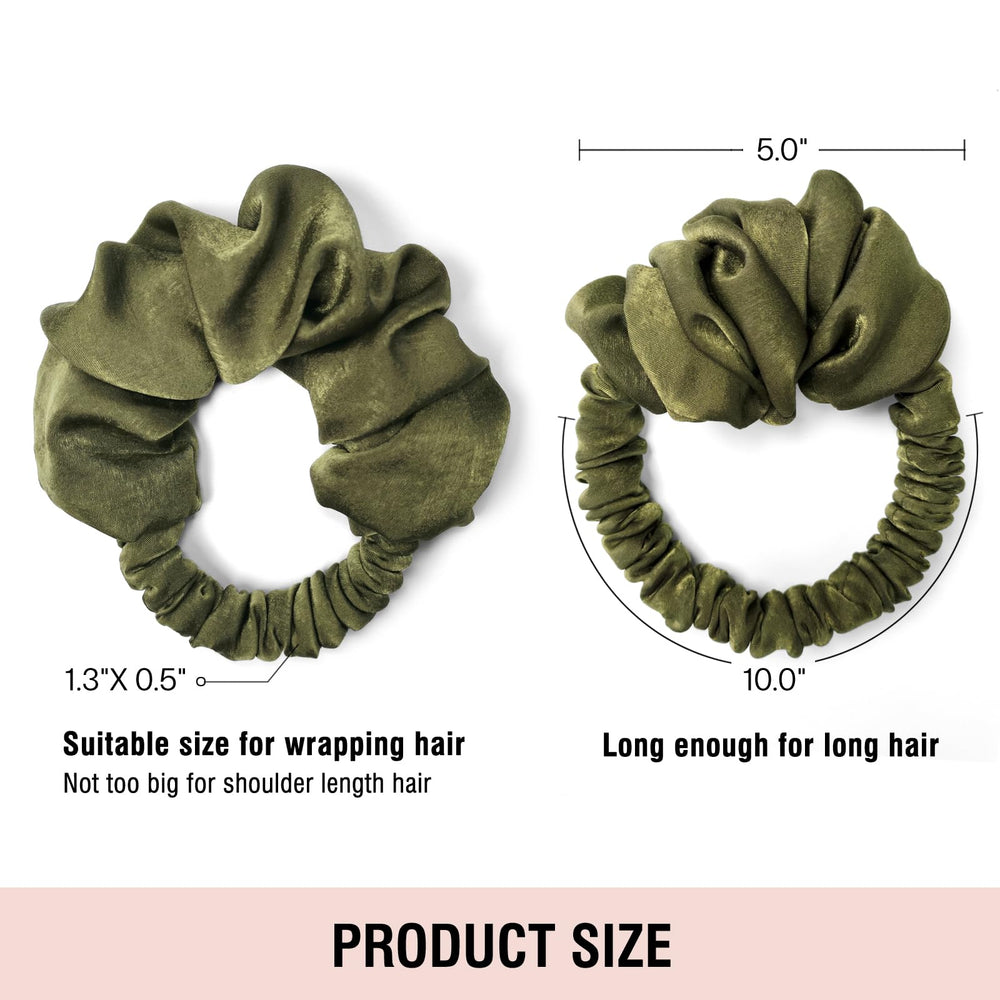 BLINKEEN heatless curling scrunchie-fashion-wear demonstrates versatile accessory for workouts and styling