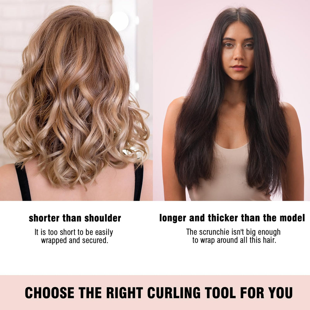 BLINKEEN heatless curling scrunchie-overnight-use shows easy morning curls