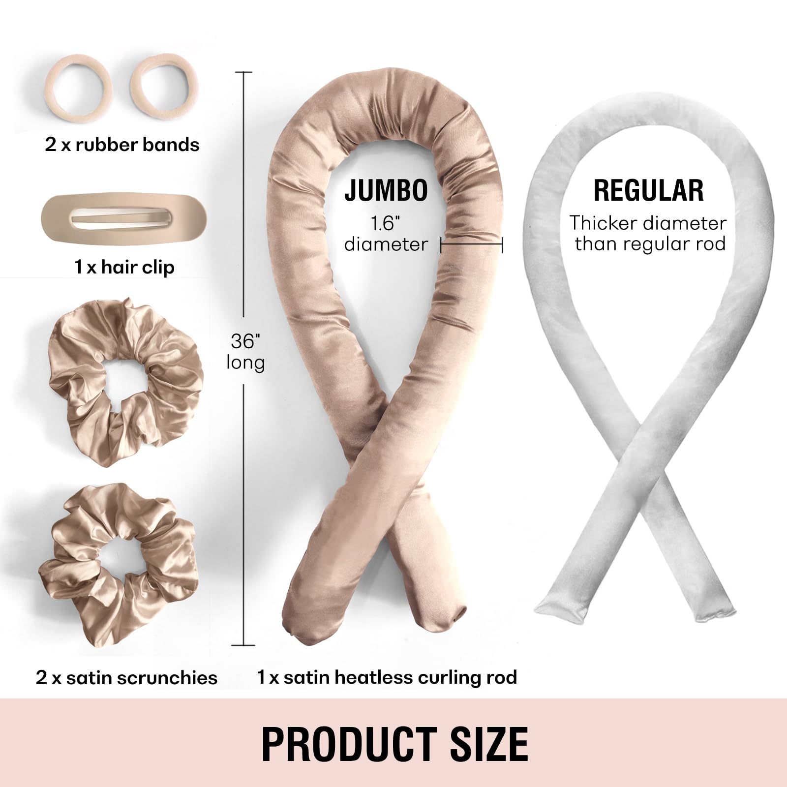 BLINKEEN satin scrunchies provide smooth grip and gentle hold.