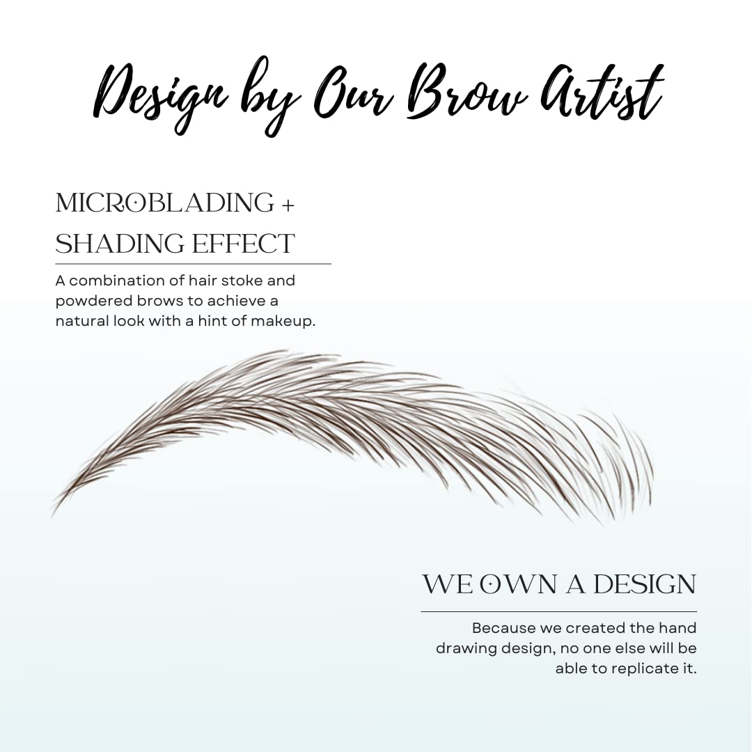 Bliss and Beyond USA bushy eyebrow stickers suited for thin brows to fill gaps.