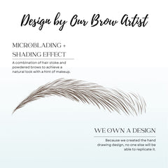 Bliss and Beyond USA bushy eyebrow stickers suited for thin brows to fill gaps.