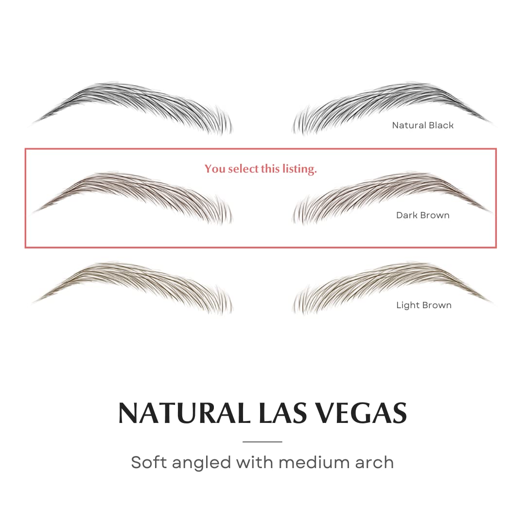 Bliss and Beyond USA real hair-stroke eyebrow stickers provide natural-looking brows.