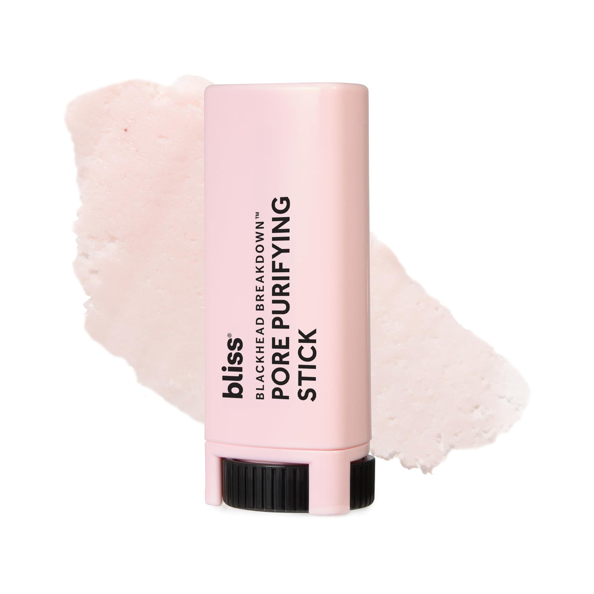 Bliss Blackhead Breakdown stick closeup with triangular tip for precise debris extraction.