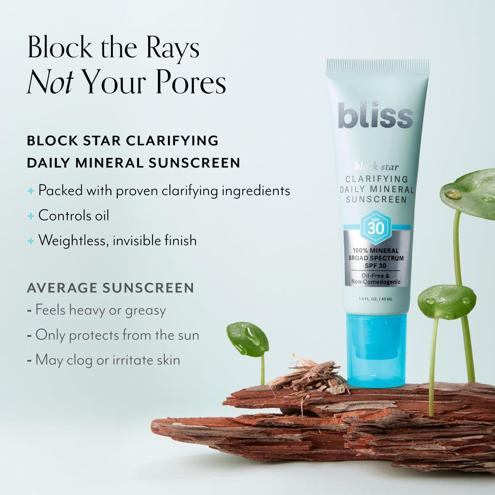 Bliss Block Star application swatch showing sheer blendable finish