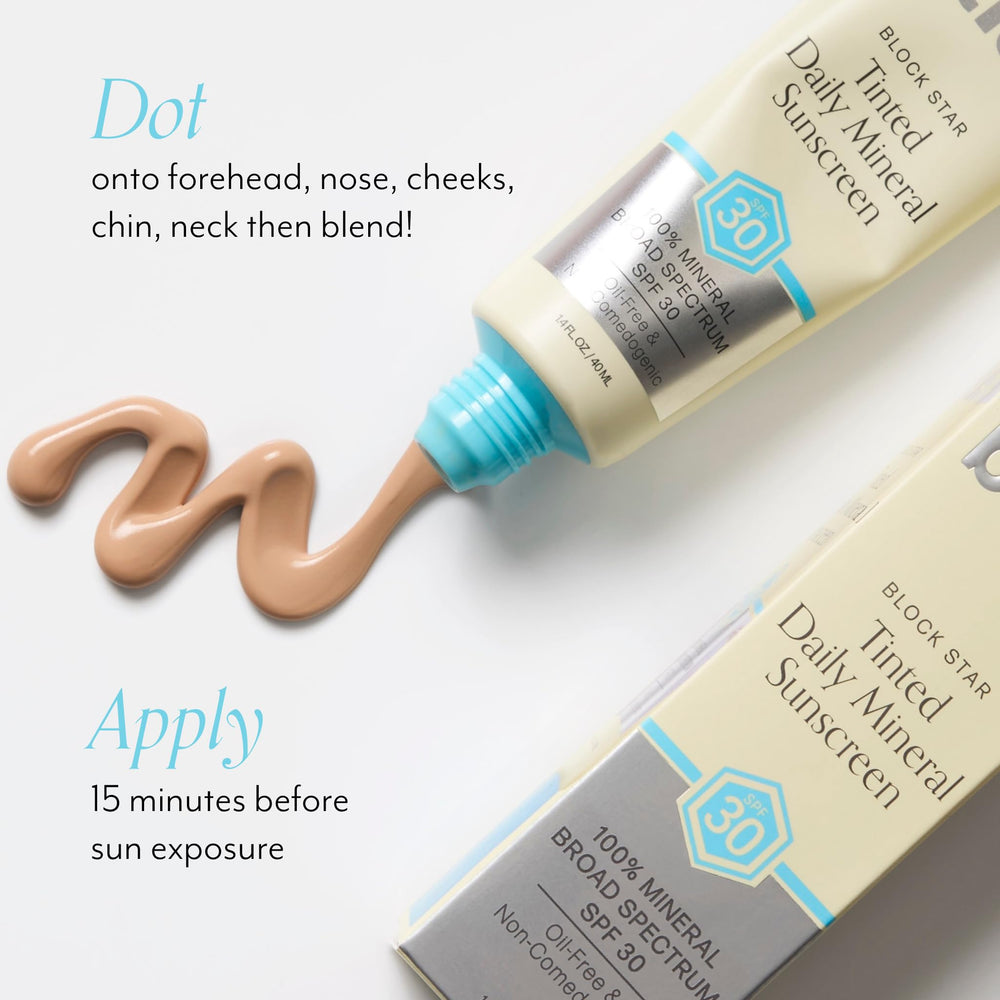Bliss Block Star antioxidants blueberry and acai blend supports skin care.