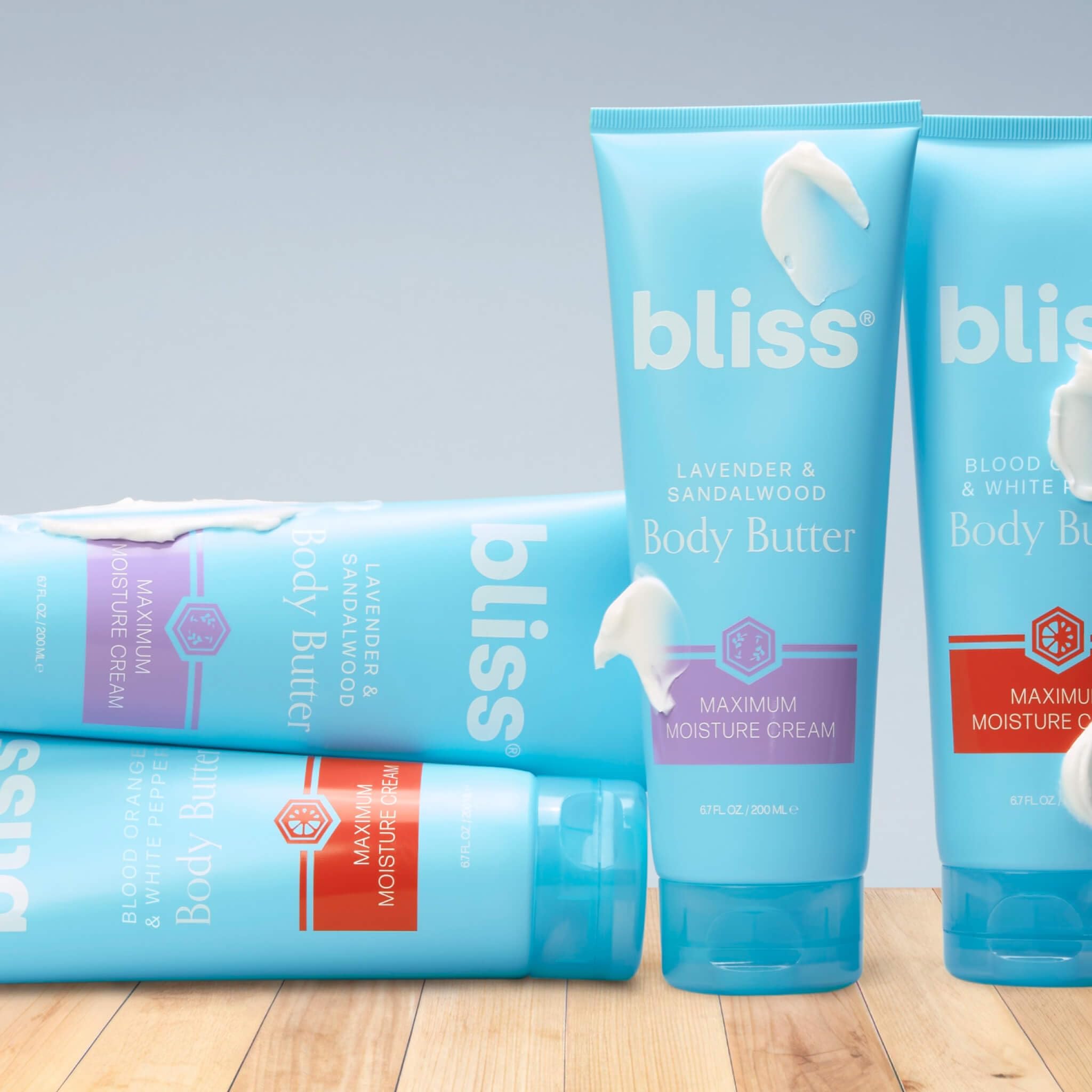 Bliss Body Butter ingredient oil blend for hydrating skin.