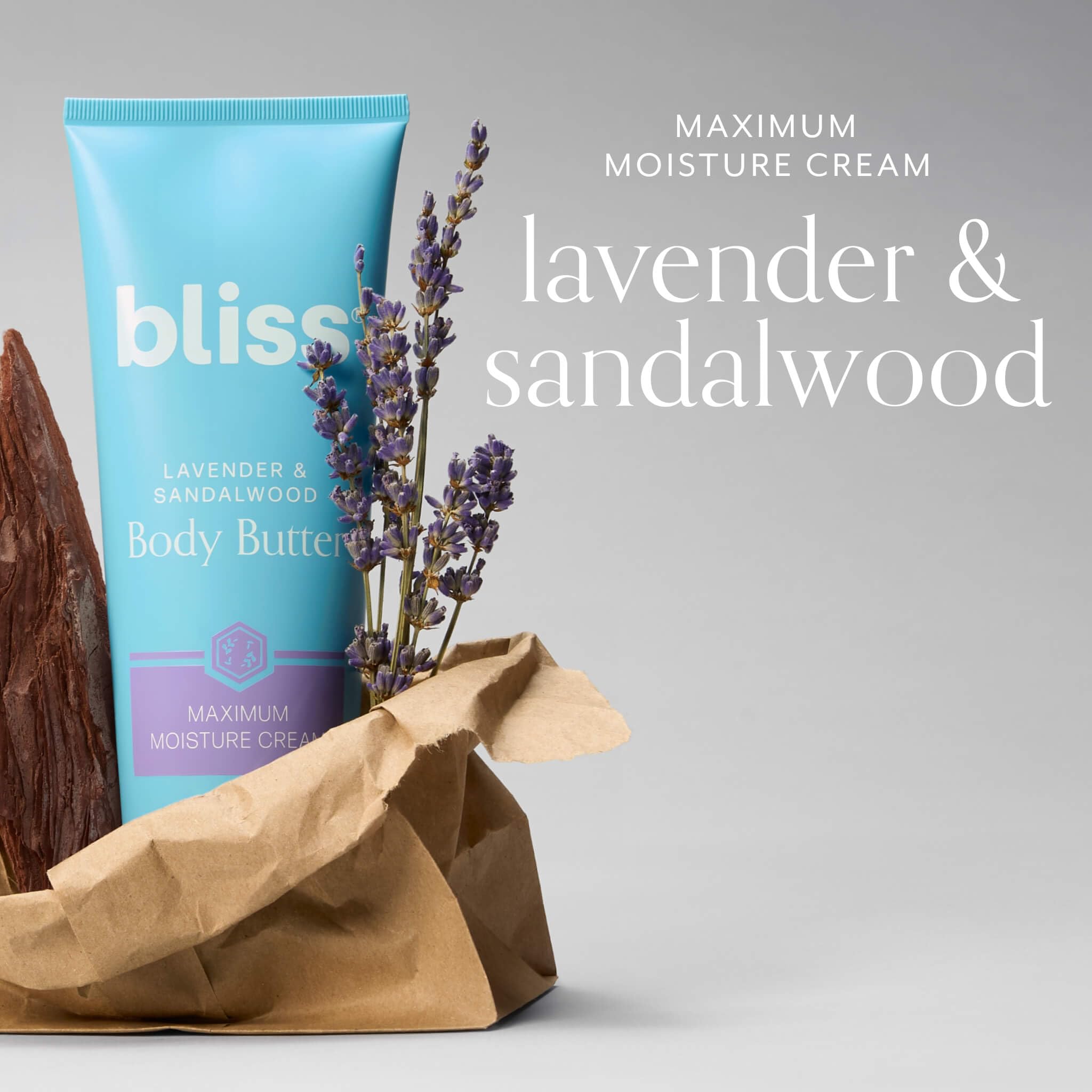 Bliss Body Butter texture close-up reveals rich cream and smooth finish.