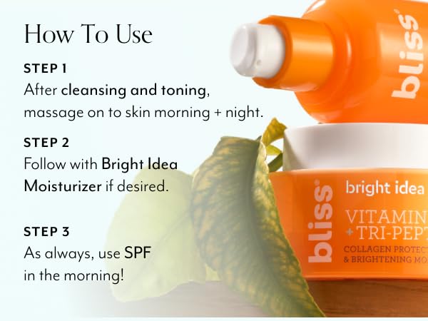 Bliss Bright Idea Eye Cream routine with serum and moisturizer.