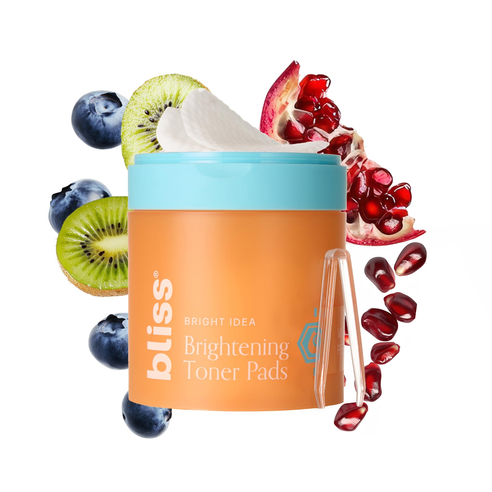 Bliss Bright Idea toner pads pack for on-the-go brightening and hydration.