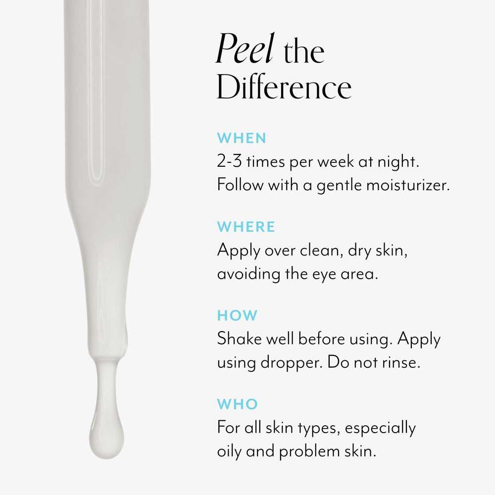 Close-up of Bliss Clear Genius label highlighting pores refinement