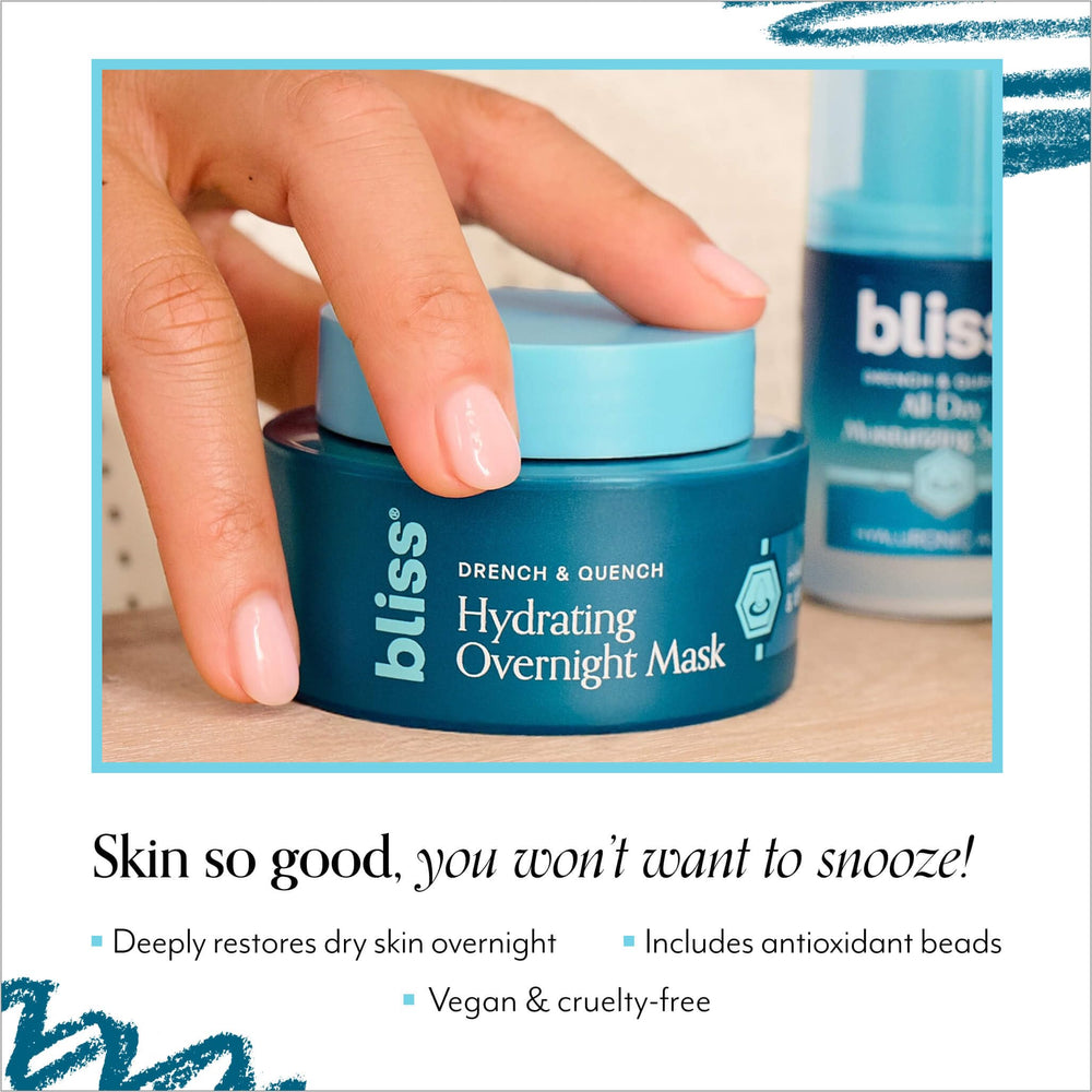 Bliss Drench & Quench CoQ10 bead closeup highlights antioxidant protection