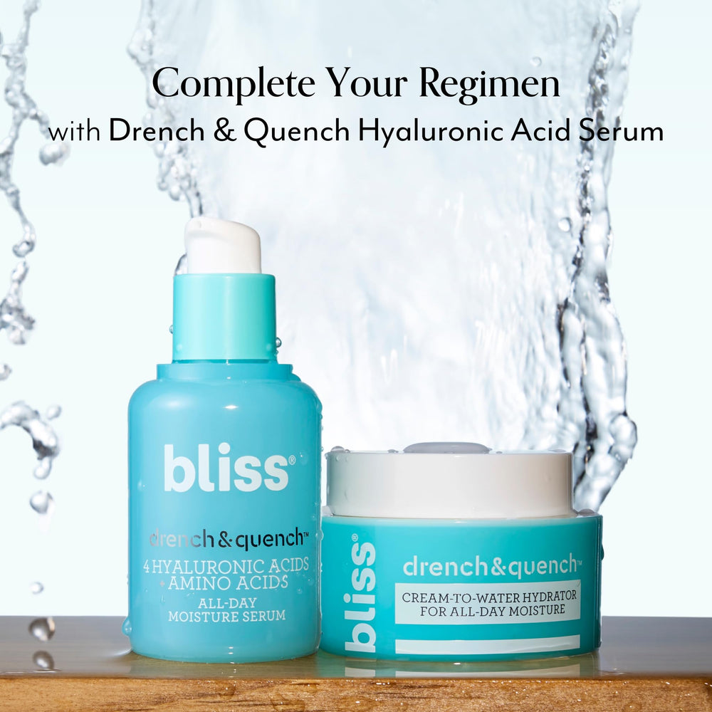 Bliss Drench & Quench spa-like aroma enhances at-home skincare experience