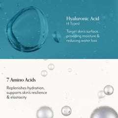 Bliss Hyaluronic Acid Drench & Quench application shot massaging into clean skin