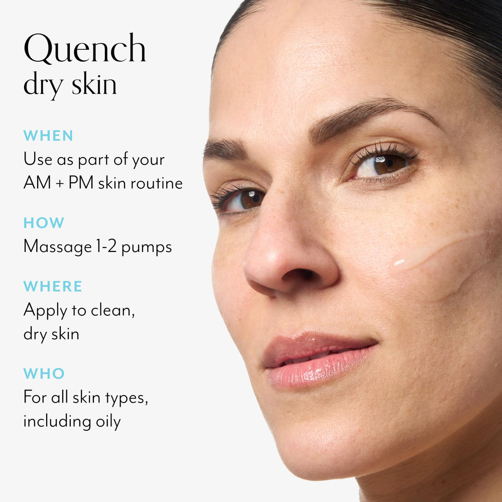 Bliss Hyaluronic Acid Drench & Quench bottle with vegan cruelty-free branding