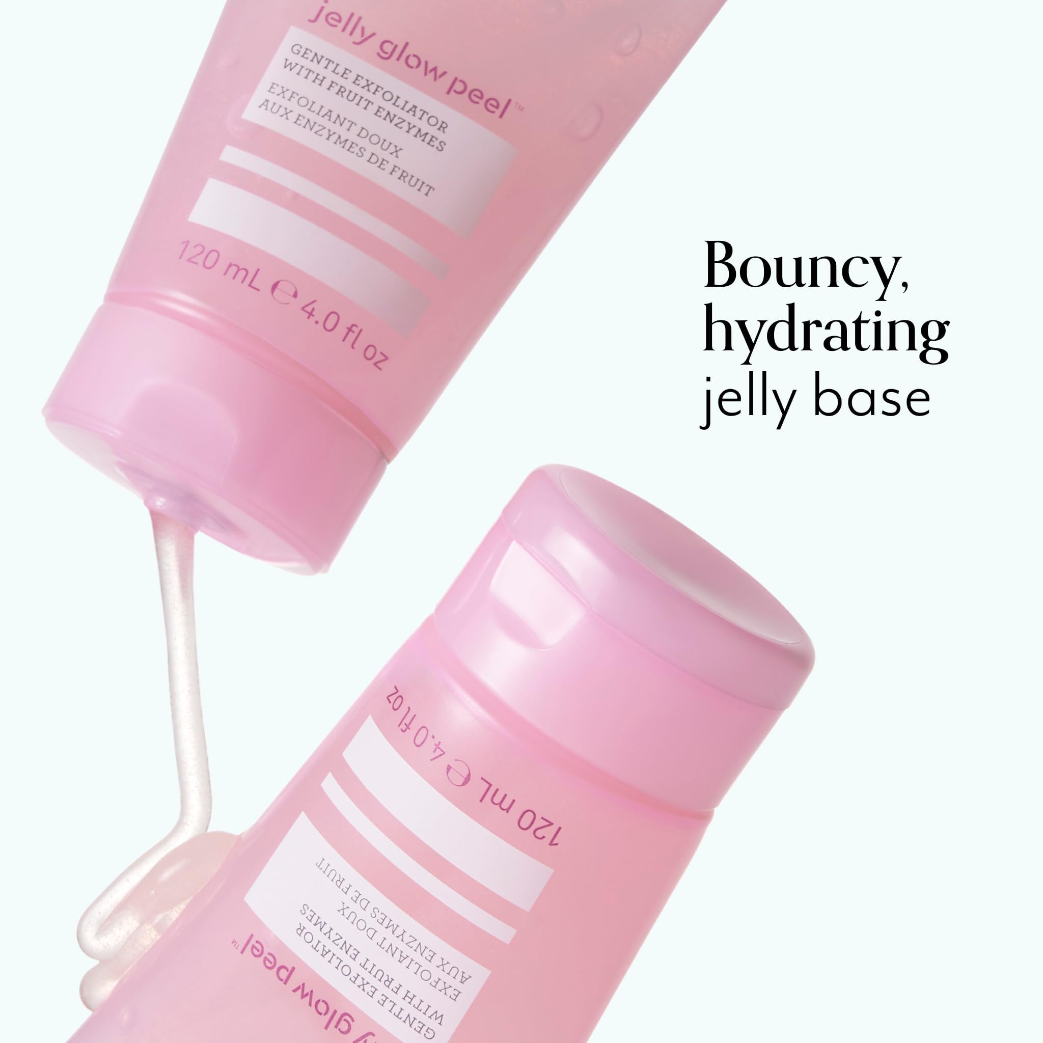 Bliss Jelly Glow Peel used on damp skin for daily gentle exfoliation.
